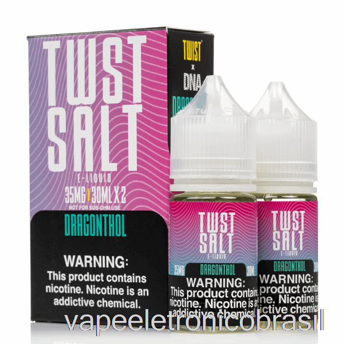 Vape Eletrônico Dragonthol - Twist Salt E-líquido - 60ml 50mg